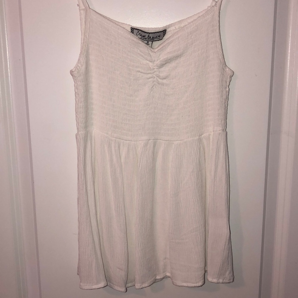 Crepe white top